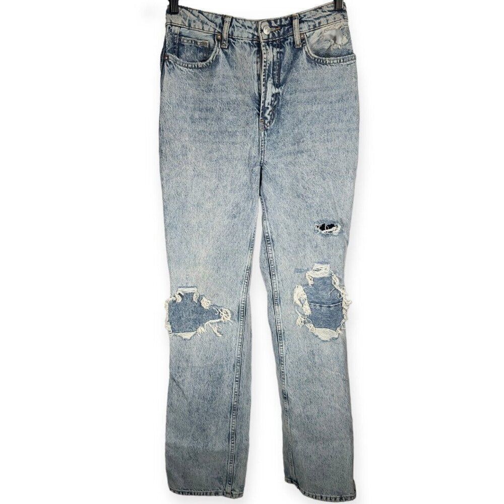 Free People Women's My Own Lane Jeans Acid‎ Washed Size 28